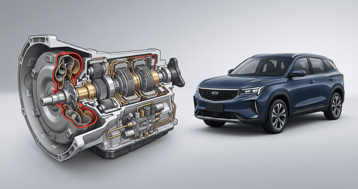 АКПП Geely Atlas — разбор коробок передач по поколениям